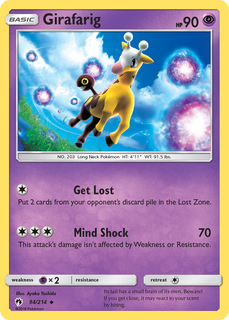 Girafarig (94/214) [Sun & Moon: Lost Thunder] | Devastation Store