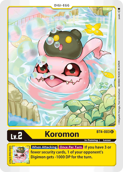 Koromon [BT4-003] [Great Legend] | Devastation Store