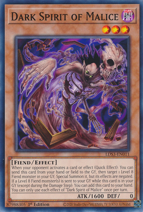 Dark Spirit of Malice [LDS3-EN011] Common | Devastation Store