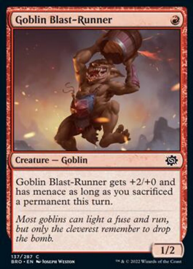Goblin Blast-Runner [The Brothers' War] | Devastation Store