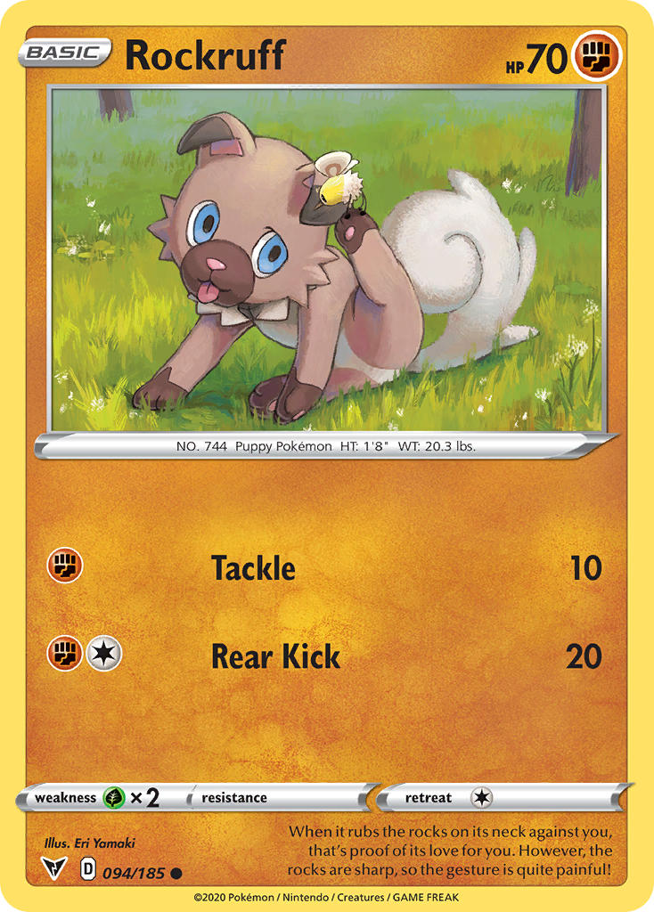 Rockruff (094/185) [Sword & Shield: Vivid Voltage] | Devastation Store