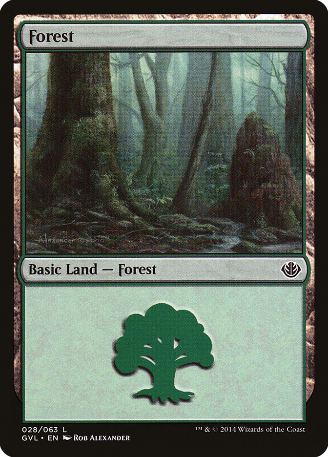 Forest (28) (Garruk vs. Liliana) [Duel Decks Anthology] | Devastation Store