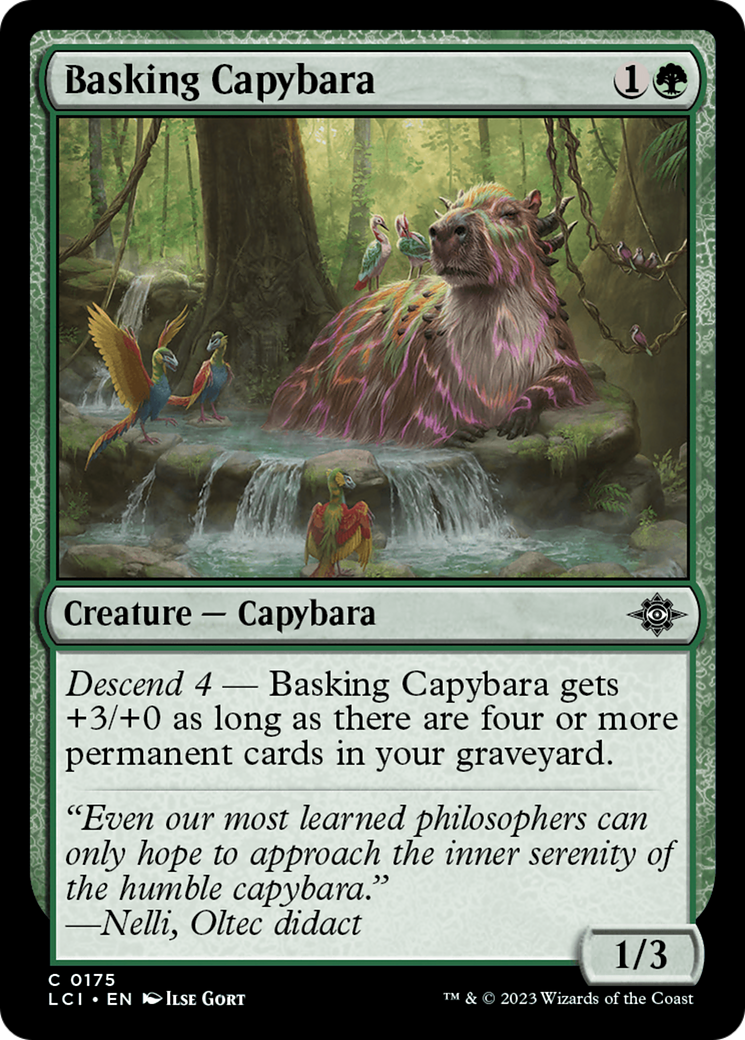 Basking Capybara [The Lost Caverns of Ixalan] | Devastation Store