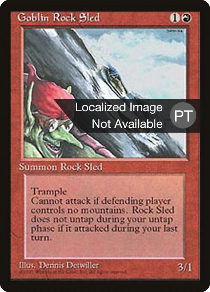 Goblin Rock Sled [Fourth Edition (Foreign Black Border)] | Devastation Store