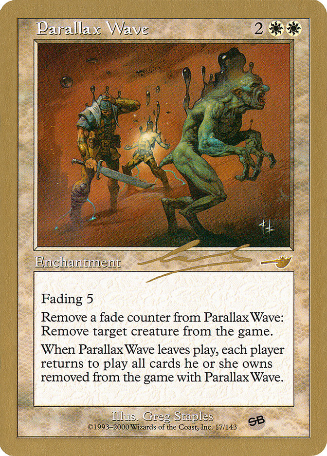 Parallax Wave (Nicolas Labarre) (SB) [World Championship Decks 2000] | Devastation Store