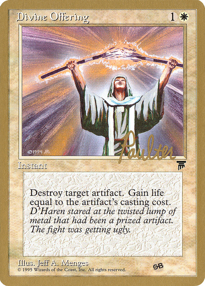 Divine Offering (Preston Poulter) (SB) [Pro Tour Collector Set] | Devastation Store