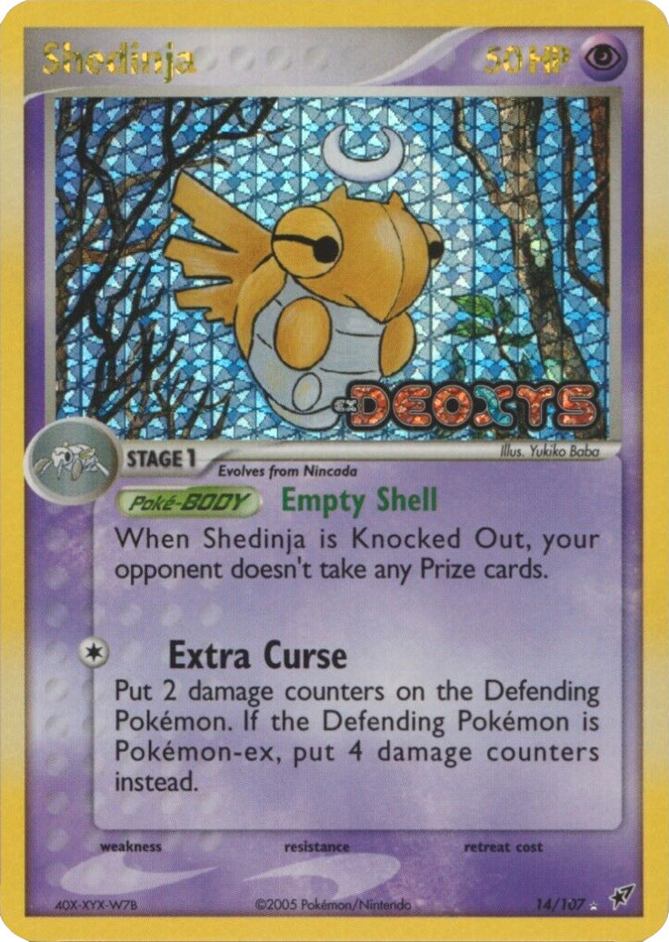 Shedinja (14/107) (Stamped) [EX: Deoxys] | Devastation Store