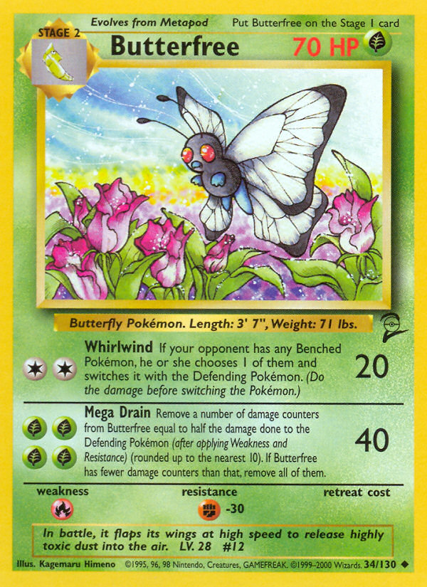 Butterfree (34/130) [Base Set 2] | Devastation Store