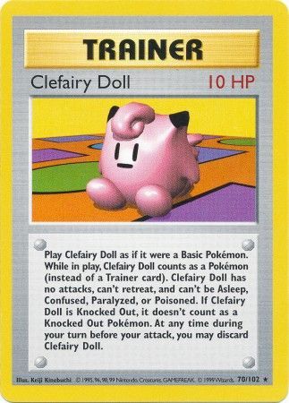 Clefairy Doll (70/102) [Base Set Shadowless Unlimited] | Devastation Store