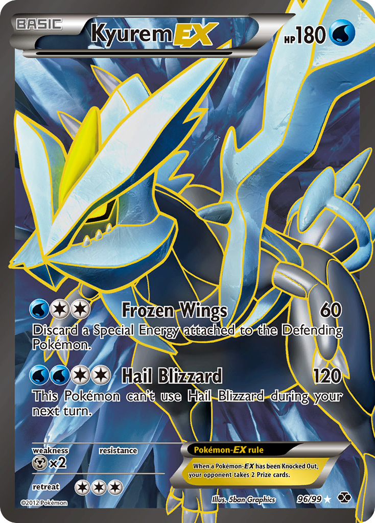 Kyurem EX (96/99) [Black & White: Next Destinies] | Devastation Store