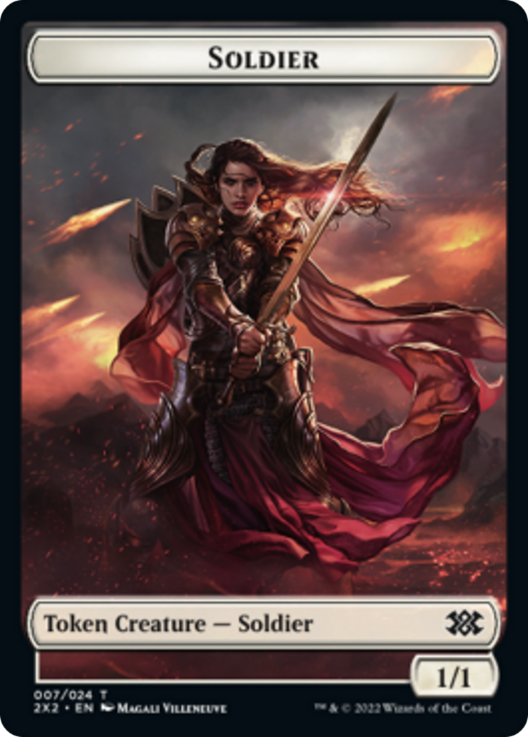 Egg // Soldier Double-sided Token [Double Masters 2022 Tokens] | Devastation Store