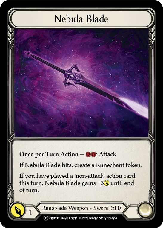 Nebula Blade (Rainbow Foil) [CRU139-RF] Unlimited Rainbow Foil | Devastation Store