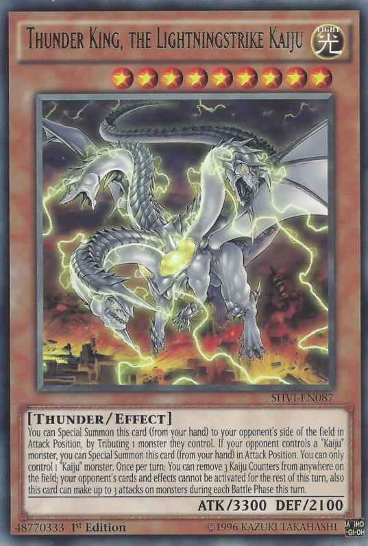 Thunder King, the Lightningstrike Kaiju [SHVI-EN087] Rare | Devastation Store