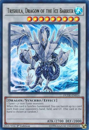 Trishula, Dragon of the Ice Barrier [DUDE-EN014] Ultra Rare | Devastation Store