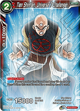 Tien Shinhan, Universe 7 Challenger (BT14-010) [Cross Spirits] | Devastation Store