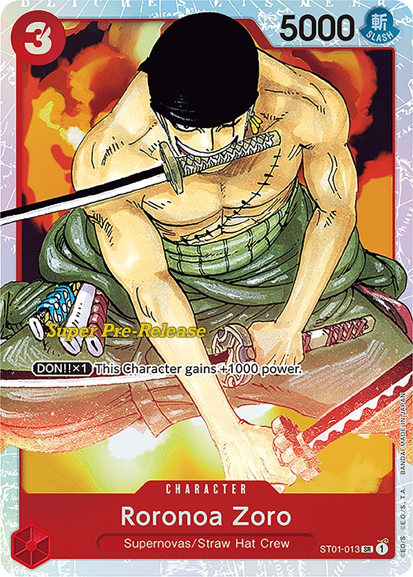 Roronoa Zoro [Super Pre-Release Starter Deck: Straw Hat Crew] | Devastation Store