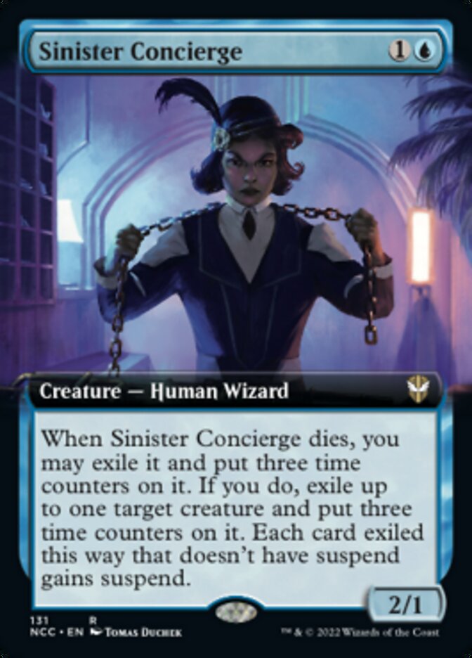 Sinister Concierge (Extended Art) [Streets of New Capenna Commander] | Devastation Store