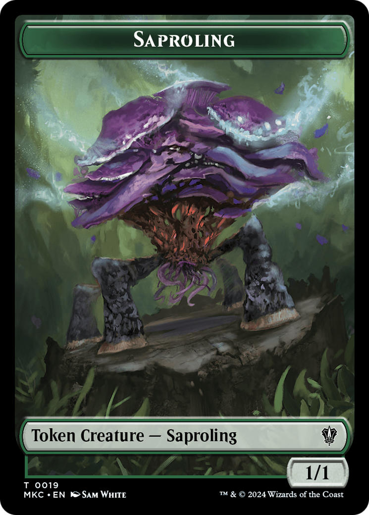 Saproling // Manifest Double-Sided Token [Murders at Karlov Manor Commander Tokens] | Devastation Store