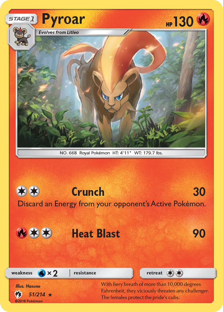 Pyroar (51/214) [Sun & Moon: Lost Thunder] | Devastation Store