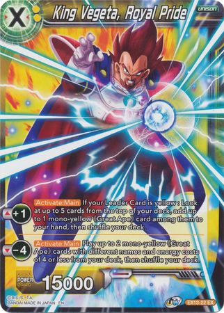 King Vegeta, Royal Pride [EX13-22] | Devastation Store