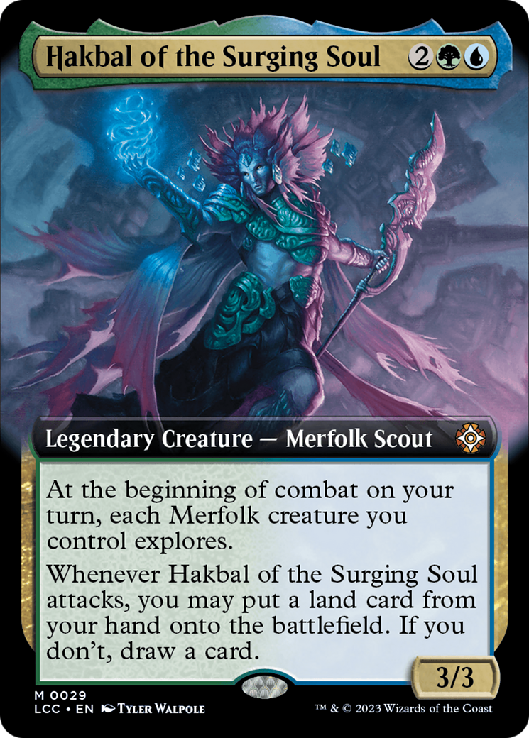 Hakbal of the Surging Soul (Extended Art) [The Lost Caverns of Ixalan Commander] | Devastation Store