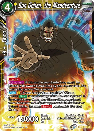 Son Gohan, the Misadventure [BT15-097] | Devastation Store