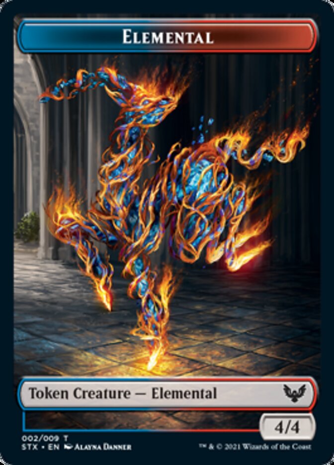 Elemental // Treasure Token [Strixhaven: School of Mages Tokens] | Devastation Store