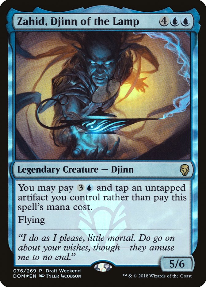 Zahid, Djinn of the Lamp (Draft Weekend) [Dominaria Promos] - Devastation Store | Devastation Store