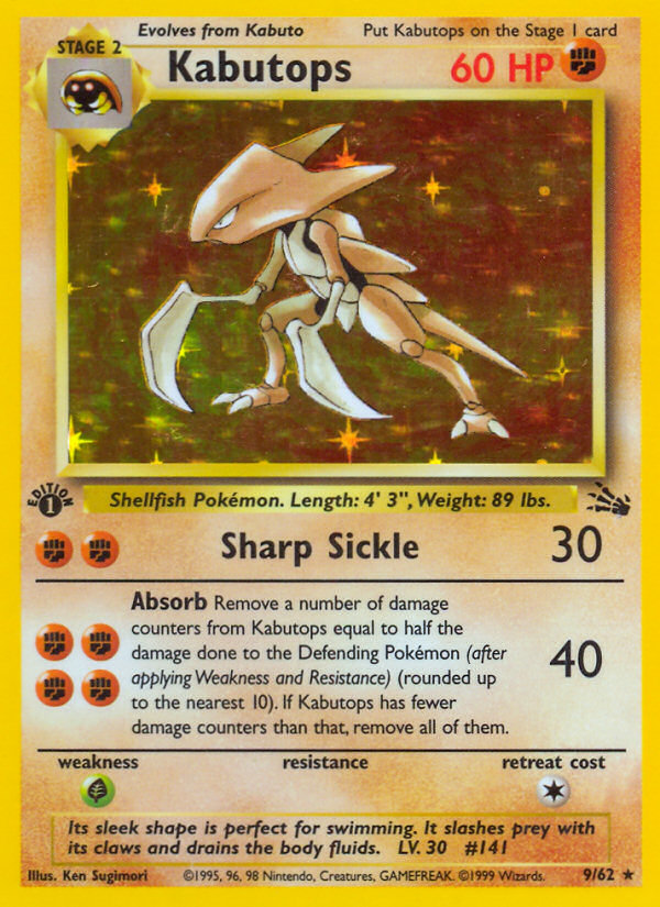 Kabutops (9/62) [Fossil 1st Edition] | Devastation Store