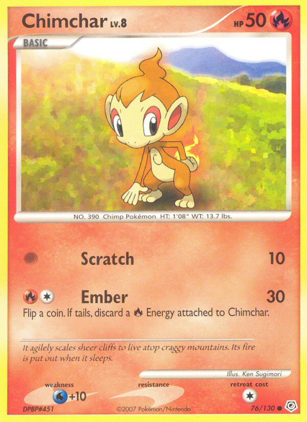 Chimchar (76/130) [Diamond & Pearl: Base Set] | Devastation Store