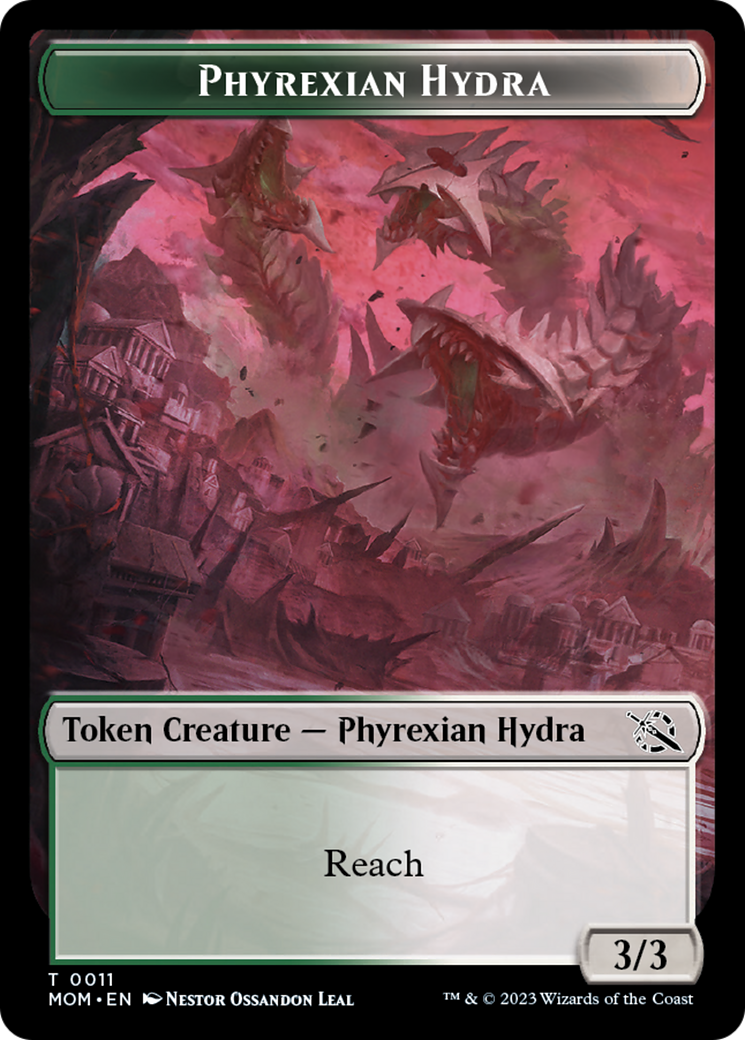 Elemental (9) // Phyrexian Hydra (11) Double-Sided Token [March of the Machine Tokens] | Devastation Store