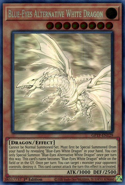 Blue-Eyes Alternative White Dragon [GFTP-EN129] Ghost Rare | Devastation Store