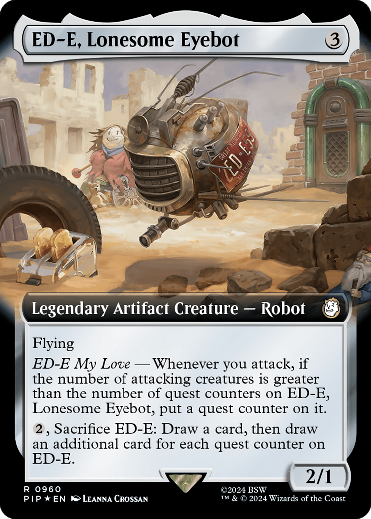 ED-E, Lonesome Eyebot (Extended Art) (Surge Foil) [Fallout] | Devastation Store