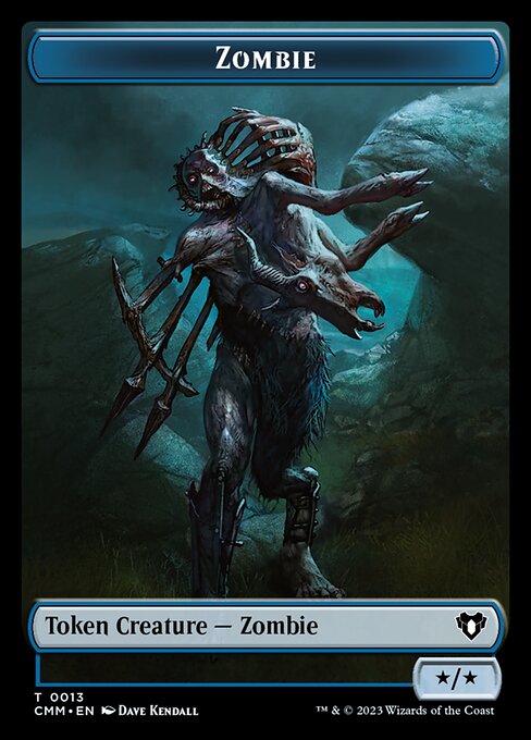 Clue // Zombie (0013) Double-Sided Token [Commander Masters Tokens] | Devastation Store