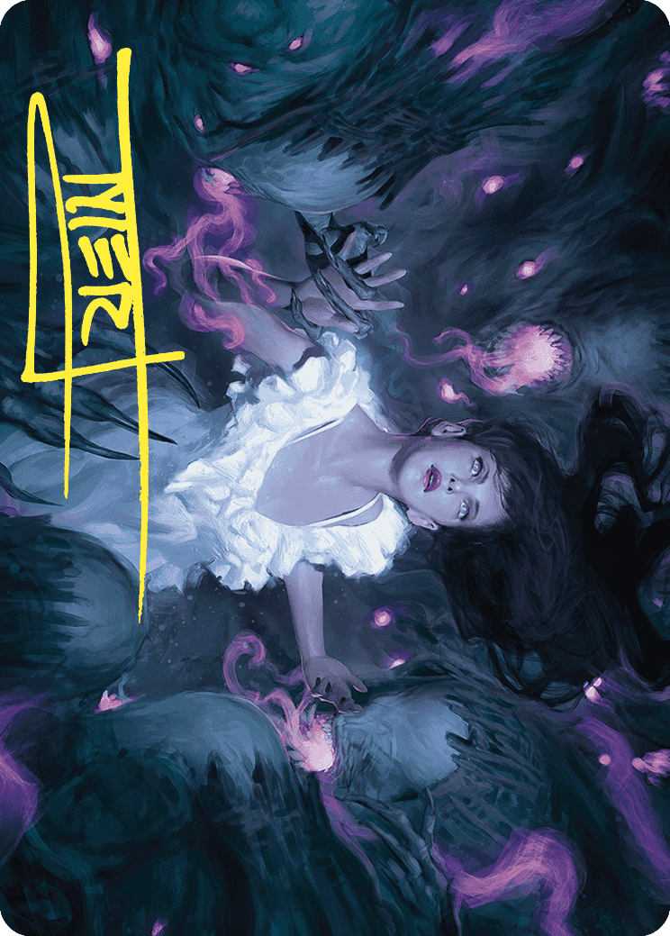 Neva, Stalked by Nightmares Art Card (Gold-Stamped Signature) [Wilds of Eldraine Art Series] | Devastation Store