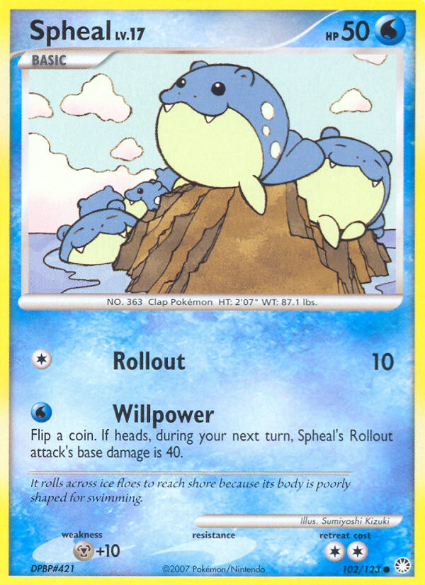 Spheal (102/123) [Diamond & Pearl: Mysterious Treasures] | Devastation Store