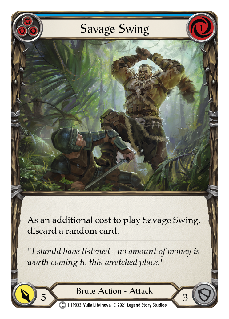 Savage Swing (Blue) [1HP033] | Devastation Store