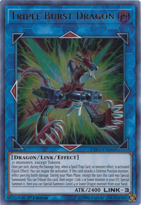 Triple Burst Dragon [EXFO-EN044] Ultra Rare | Devastation Store