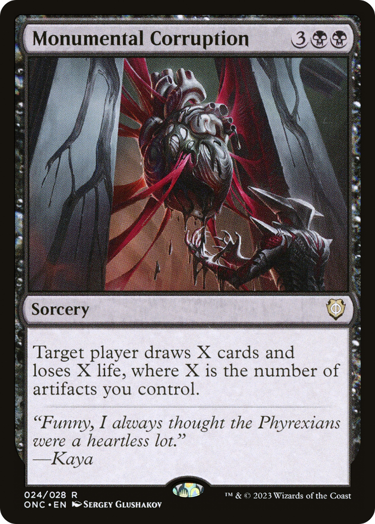 Monumental Corruption [Phyrexia: All Will Be One Commander] | Devastation Store