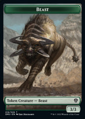 Soldier // Beast Double-sided Token [Dominaria United Tokens] | Devastation Store