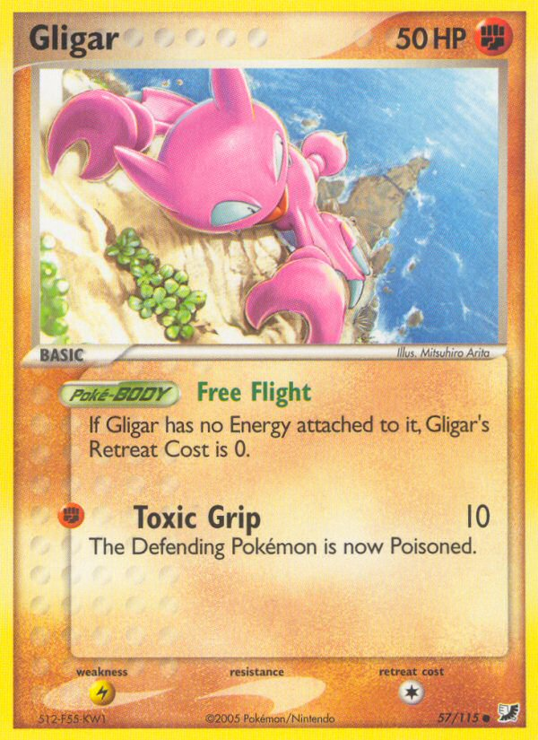 Gligar (57/115) [EX: Unseen Forces] | Devastation Store