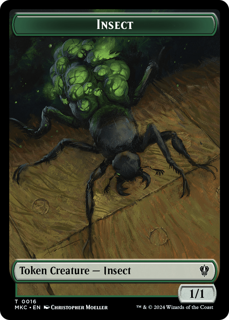 Insect (0016) // Manifest Double-Sided Token [Murders at Karlov Manor Commander Tokens] | Devastation Store