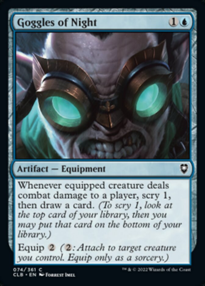 Goggles of Night [Commander Legends: Battle for Baldur's Gate] | Devastation Store