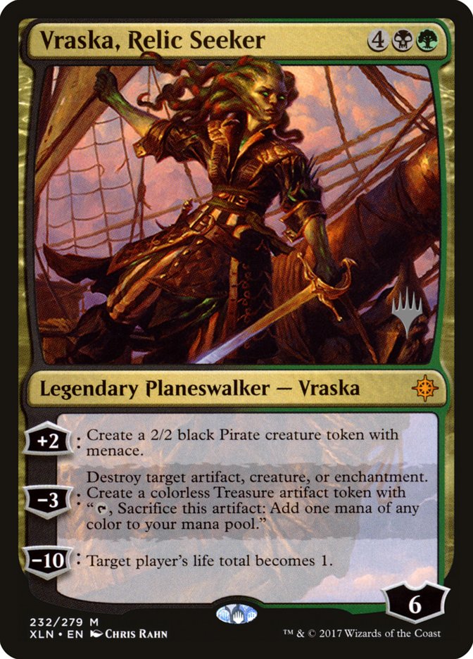 Vraska, Relic Seeker (Promo Pack) [Ixalan Promos] | Devastation Store