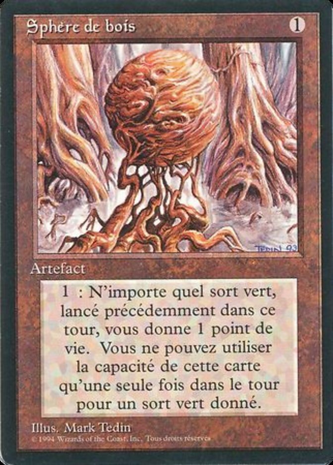 Wooden Sphere [Foreign Black Border] | Devastation Store