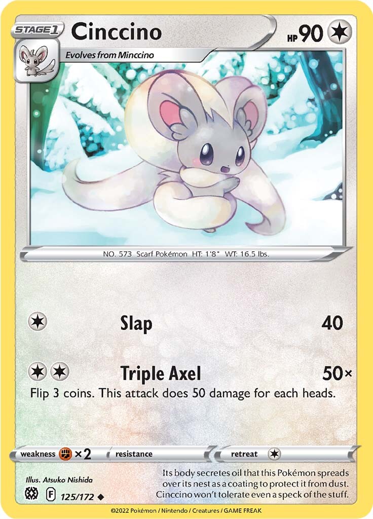 Cinccino (125/172) [Sword & Shield: Brilliant Stars] | Devastation Store