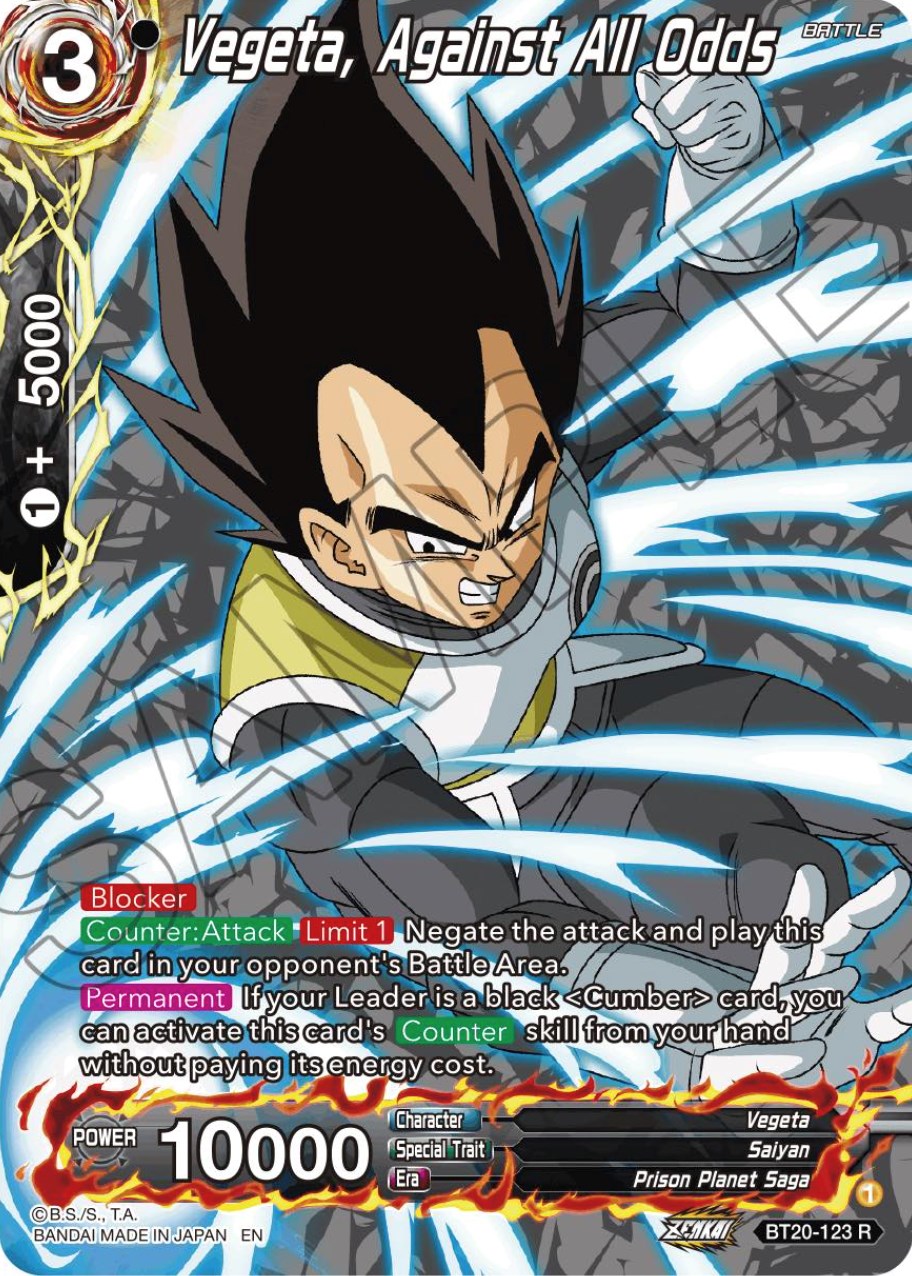 Vegeta, Against All Odds (Silver Foil) (BT20-123) [Power Absorbed] | Devastation Store