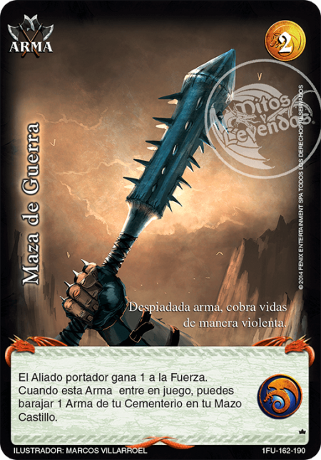 (1FU-162-190) Maza de Guerra – Vasallo - Devastation Store | Devastation Store