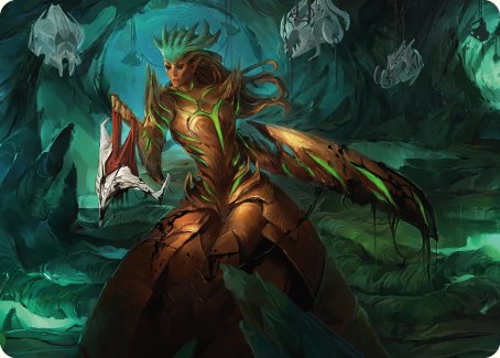 Glissa Sunslayer Art Card [Phyrexia: All Will Be One Art Series] | Devastation Store