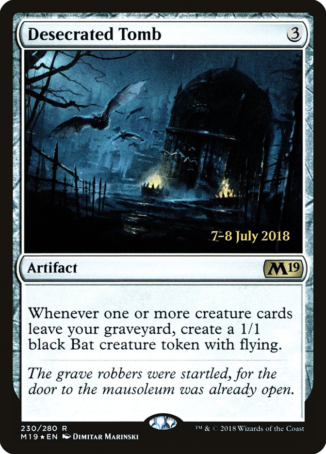 Desecrated Tomb  [Core Set 2019 Prerelease Promos] - Devastation Store | Devastation Store